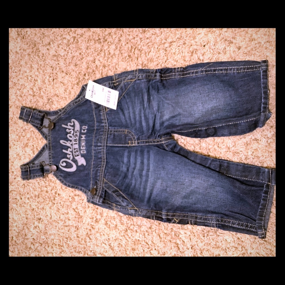 Oshkosh denim overalls 6m boys